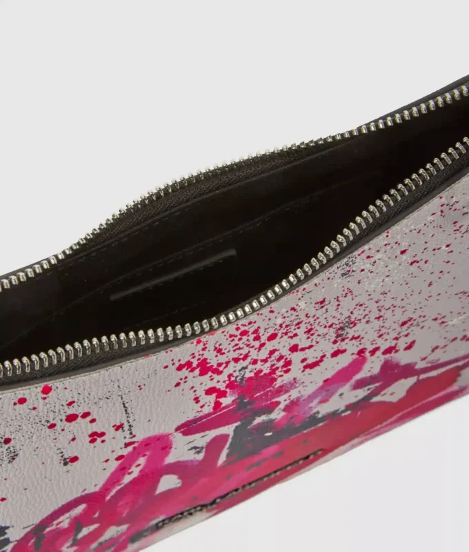 Skuldertaske med graffititryk