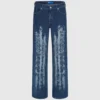 Slidte jeans med mellemhøj talje og afslappet pasform