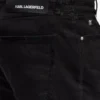 Slim jeans med metalliske detaljer