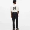 Slim jeans med metalliske detaljer