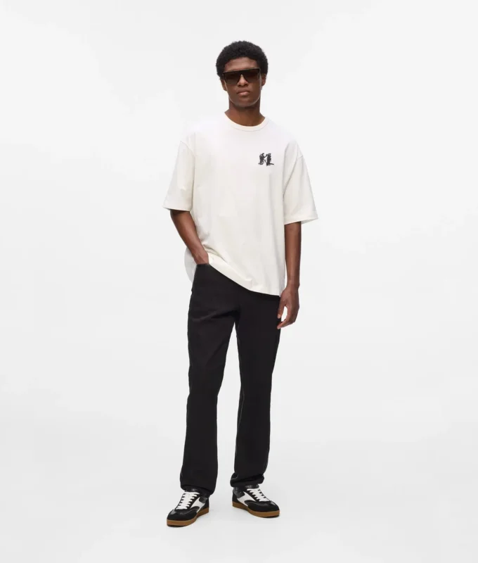 Slim jeans med metalliske detaljer