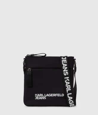 Smal crossbody-taske med logo