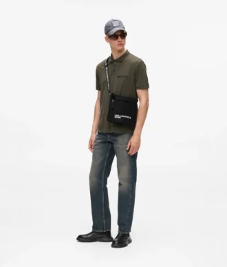 Smal crossbody-taske med logo