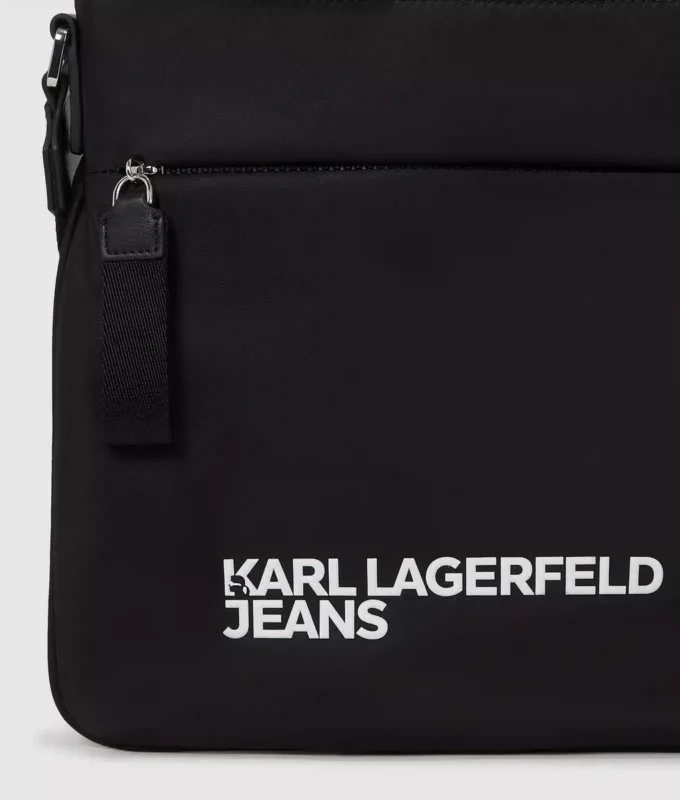 Smal crossbody-taske med logo