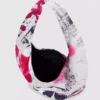 Stor hobo-taske med malerprint
