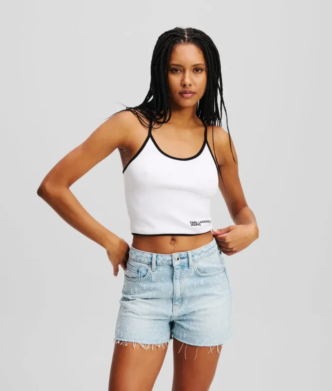 STRAPPY TOP MED PIPING-DETALJER