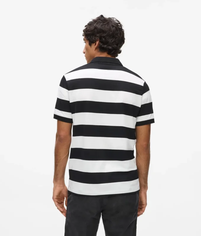 Stribet poloshirt