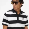 Stribet poloshirt