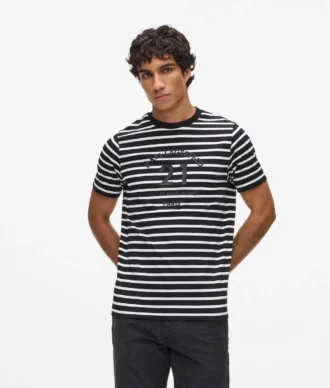 Stribet T-shirt