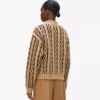 Strikket sweater med høj hals