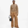 Strikket sweater med høj hals