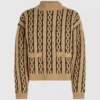 Strikket sweater med høj hals