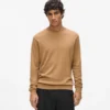 Strikket sweater med rund hals