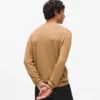 Strikket sweater med rund hals