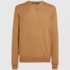 Strikket sweater med rund hals