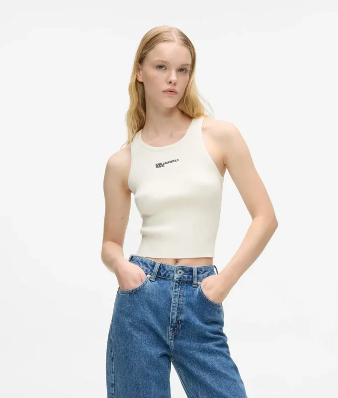 Strikket tanktop