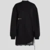 SWEATDRESS MED BLONDDETALJER