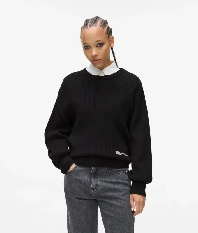 Sweater med ballonærmer