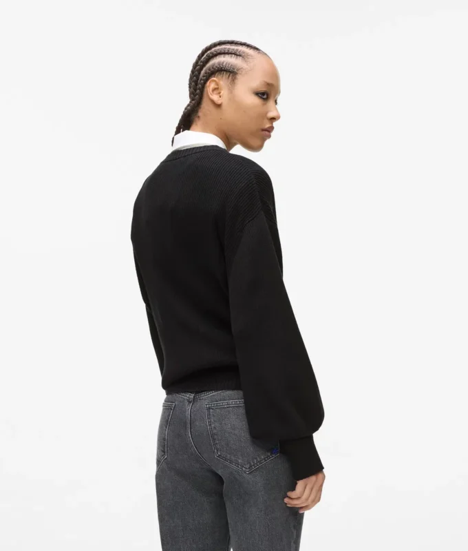 Sweater med ballonærmer