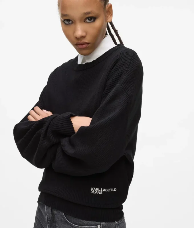 Sweater med ballonærmer