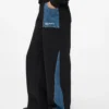 Sweatpants med denimindsats
