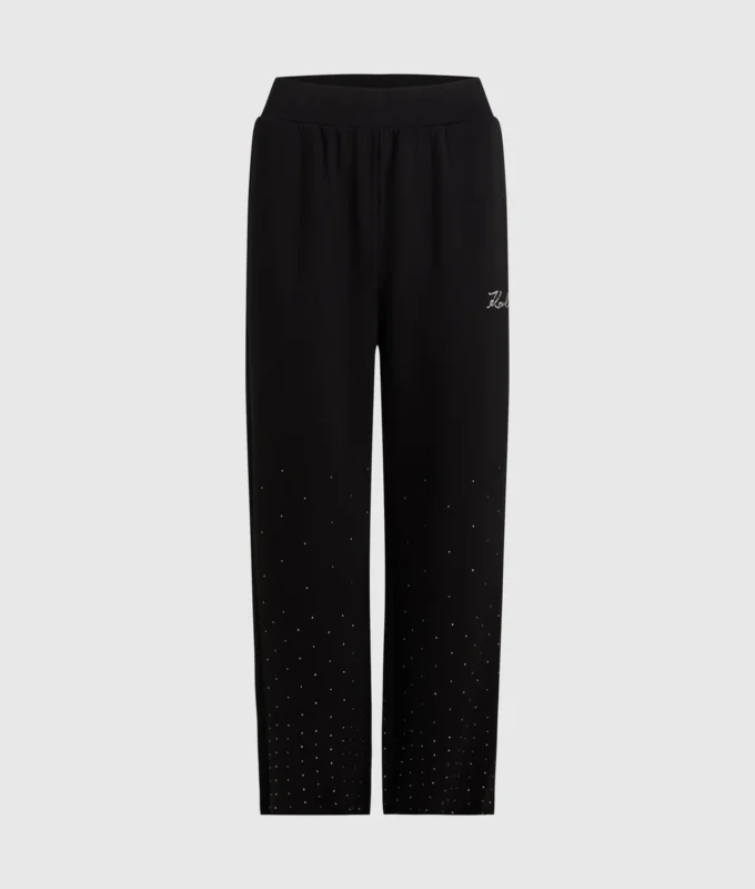 Sweatpants med rhinestones