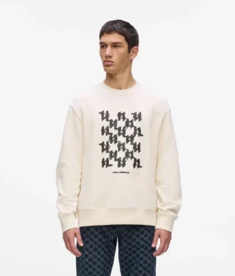 Sweatshirt med grafisk monogram