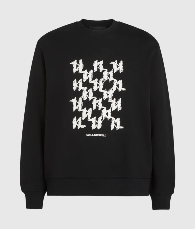 Sweatshirt med grafisk monogram