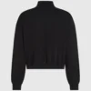 Sweatshirt med halv lynlås