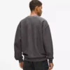 Sweatshirt med indersiden udad