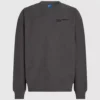 Sweatshirt med indersiden udad