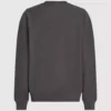 Sweatshirt med indersiden udad