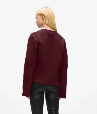 Sweatshirt med karakteristisk kant