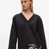 Sweatshirt med karakteristisk kant