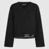 Sweatshirt med karakteristisk kant