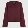 Sweatshirt med karakteristisk kant