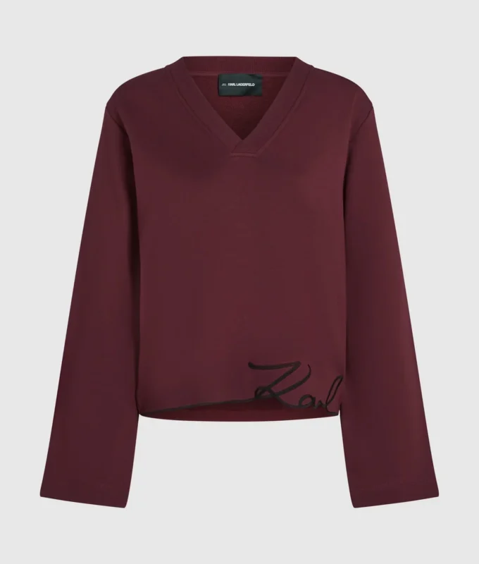 Sweatshirt med karakteristisk kant