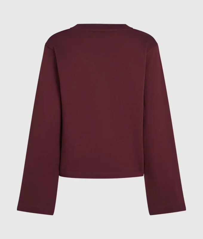 Sweatshirt med karakteristisk kant