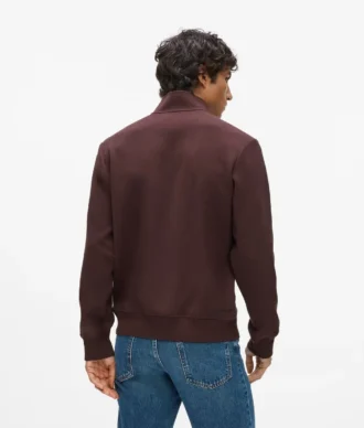 Sweatshirt med kvart lynlås