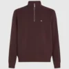 Sweatshirt med kvart lynlås