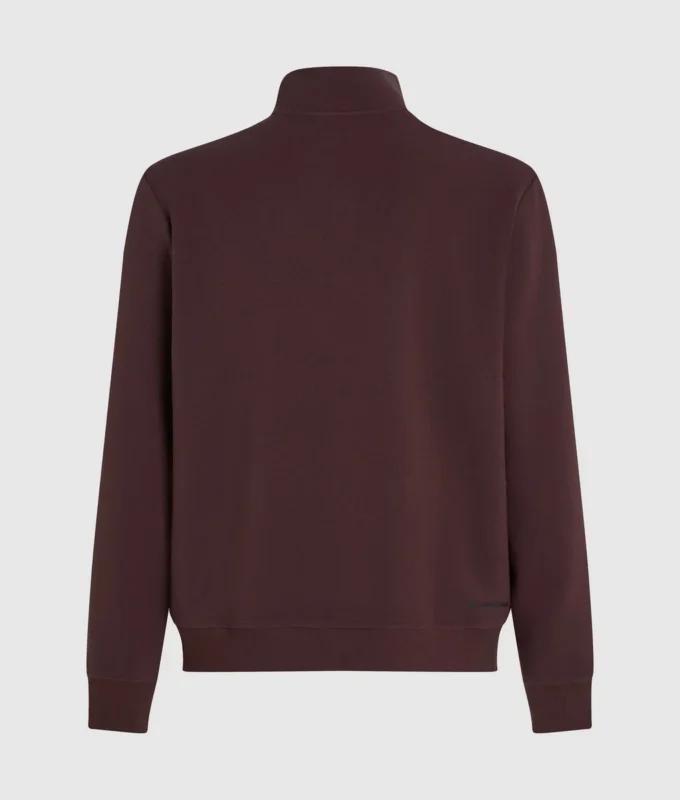 Sweatshirt med kvart lynlås