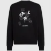 Sweatshirt med logo-bogstaver