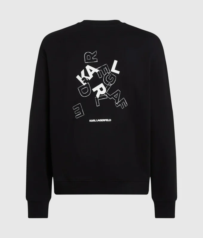 Sweatshirt med logo-bogstaver