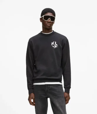 Sweatshirt med monogram-patch
