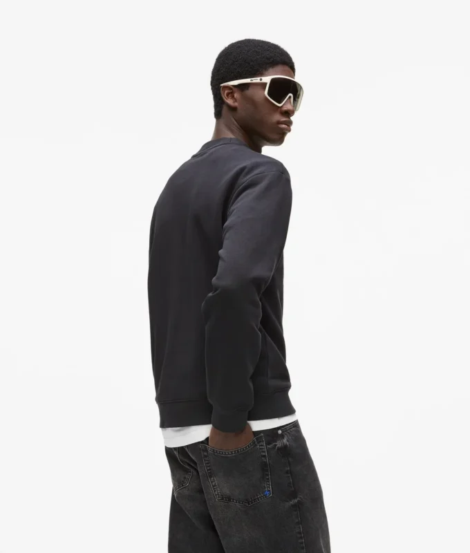 Sweatshirt med monogram-patch