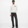 Sweatshirt med monogram-patch