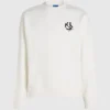 Sweatshirt med monogram-patch