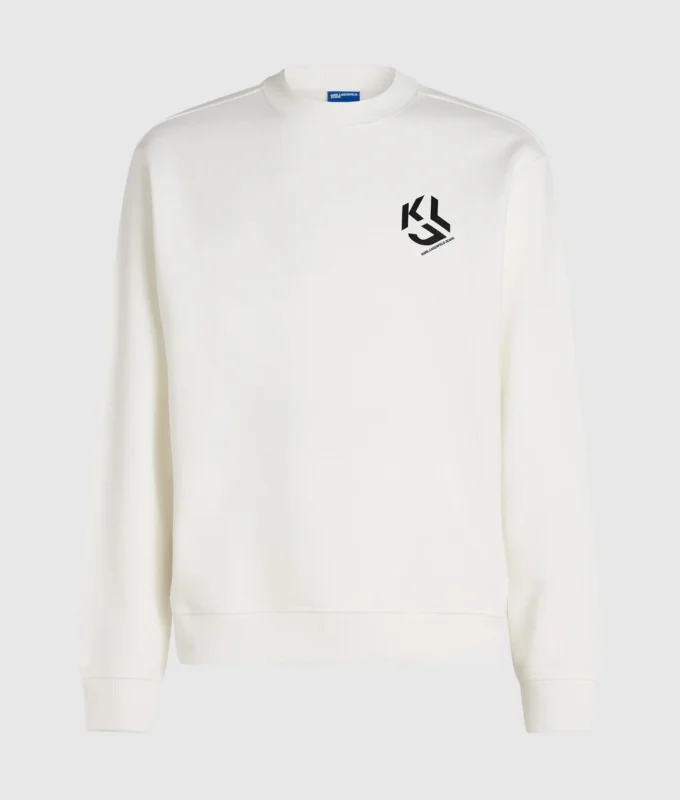 Sweatshirt med monogram-patch
