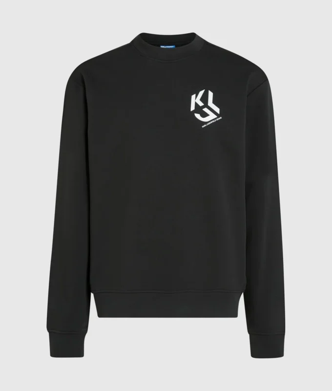 Sweatshirt med monogram-patch