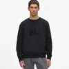 Sweatshirt med pailletmonogram